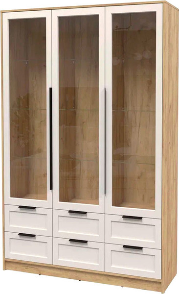 Шкаф с витриной Интерлиния Концепт Тренд КТ-ШВ3 - фото