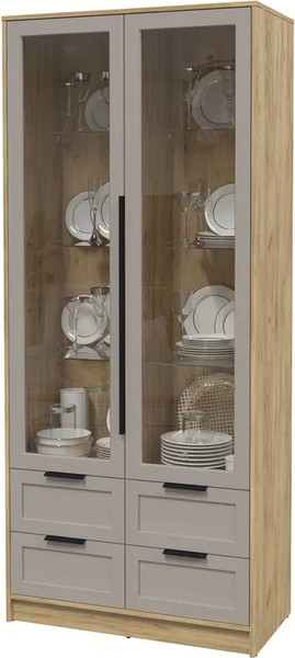 Шкаф с витриной Интерлиния Концепт Тренд КТ-ШВ2