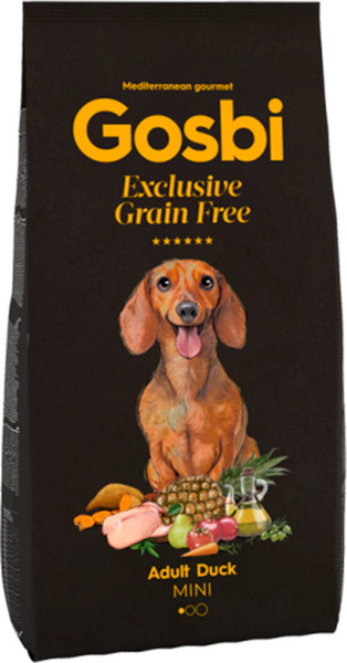 Сухой корм для собак Gosbi Exclusive Grain Free Adult Duck Mini - фото
