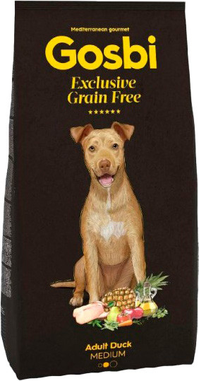 Сухой корм для собак Gosbi Exclusive Grain Free Adult Duck Medium - фото