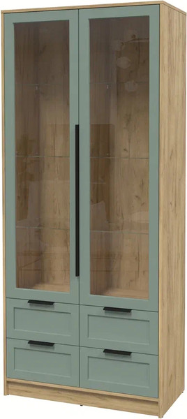 Шкаф с витриной Интерлиния Концепт Тренд КТ-ШВ2 - фото