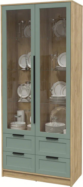 Шкаф с витриной Интерлиния Концепт Тренд КТ-ШВ2