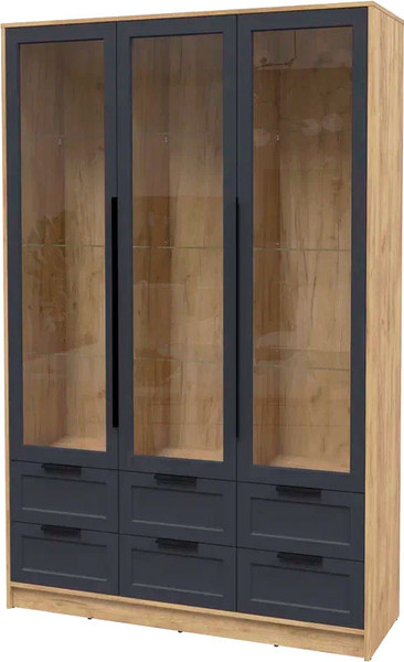 Шкаф с витриной Интерлиния Концепт Тренд КТ-ШВ3 - фото