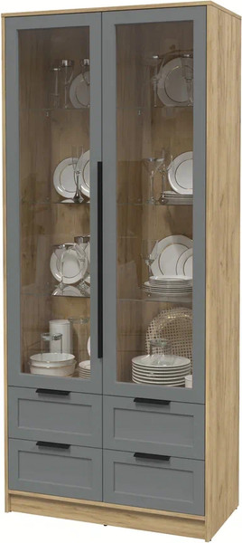 Шкаф с витриной Интерлиния Концепт Тренд КТ-ШВ2