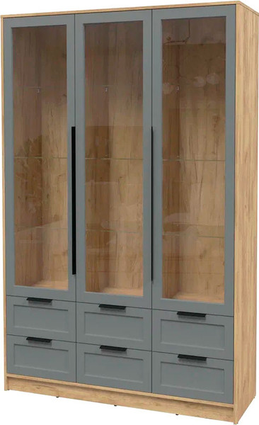 Шкаф с витриной Интерлиния Концепт Тренд КТ-ШВ3 - фото