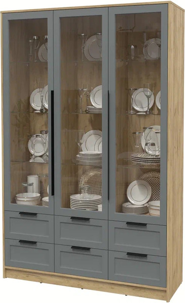 Шкаф с витриной Интерлиния Концепт Тренд КТ-ШВ3