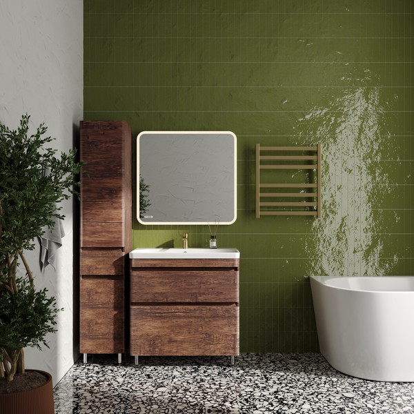 Тумба с умывальником Symbolite Атлантика 80 Люкс Plus + Атлантика 80