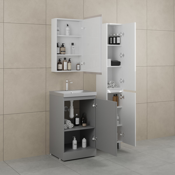 Тумба с умывальником Symbolite Батлер Люкс Plus 1 ящик + Asti 50x45