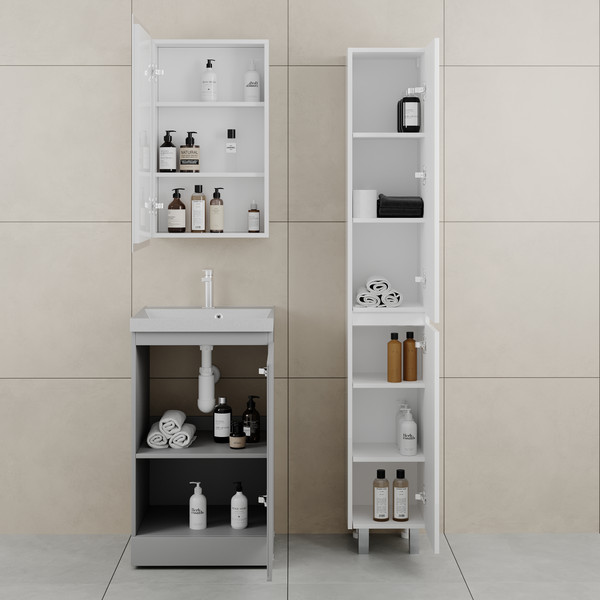 Тумба с умывальником Symbolite Батлер Люкс Plus 1 ящик + Asti 50x45