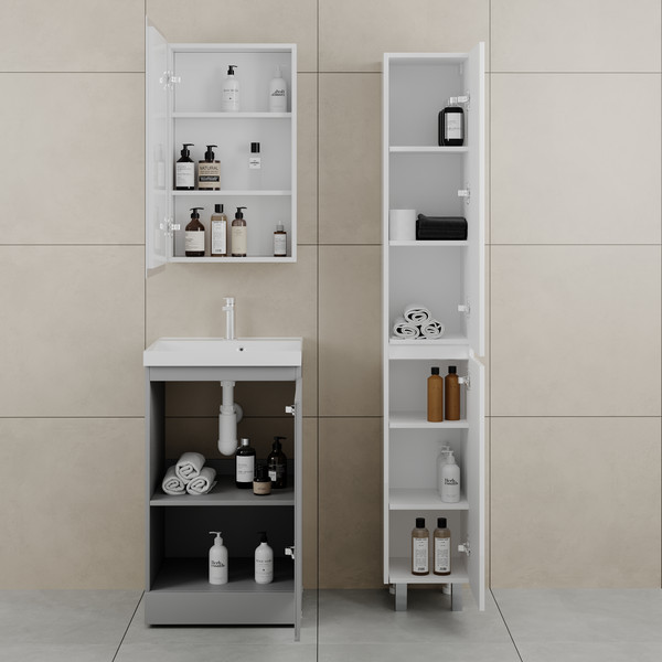 Тумба с умывальником Symbolite Батлер Люкс Plus 1 ящик + Asti 50x45