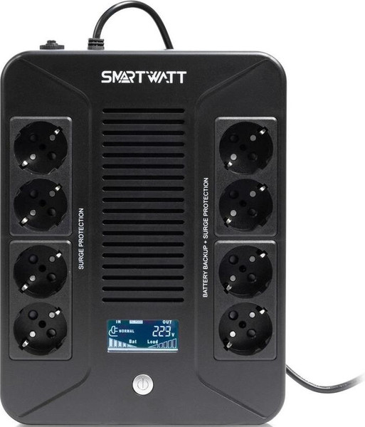 ИБП SmartWatt UPS Safe Pro LCD 1000 - фото