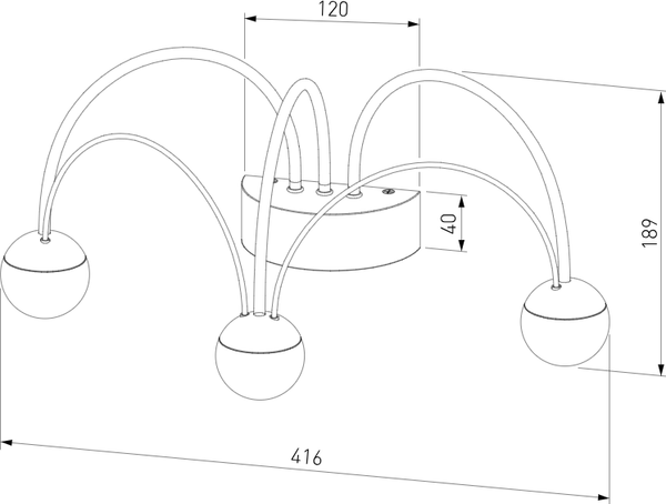 Бра Евросвет 90031/3 (черный)