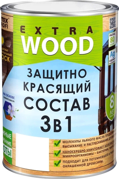 Защитно-декоративный состав Farbitex Wood Extra 3в1 Карелия - фото