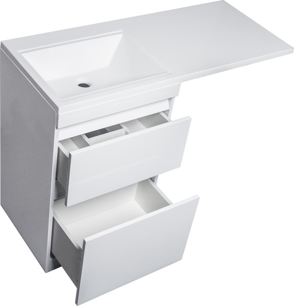 Тумба с умывальником Symbolite Даллас 110 Люкс Plus + Estetus Даллас 110x48