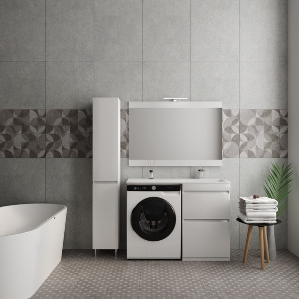 Тумба с умывальником Symbolite Даллас 110 Люкс Plus + Estetus Даллас 110x48