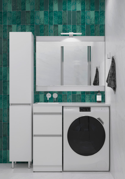 Тумба с умывальником Symbolite Даллас 110 Люкс Plus + Estetus Даллас 110x48