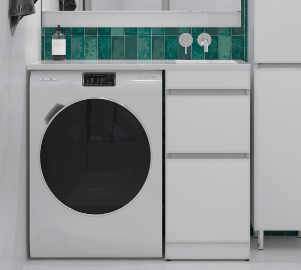 Тумба с умывальником Symbolite Даллас 110 Люкс Plus + Estetus Даллас 110x48 - фото