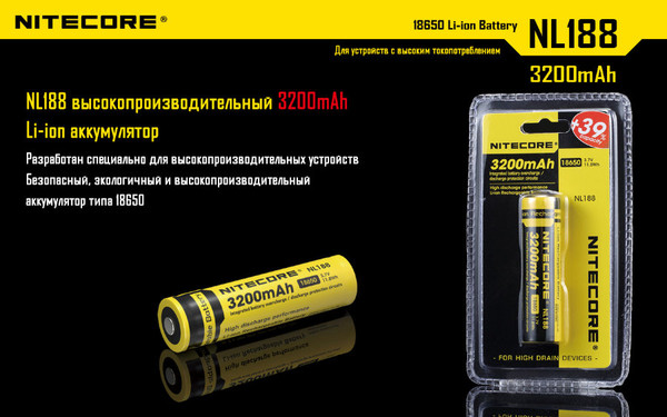 Аккумулятор Nitecore NL1832 / 10386