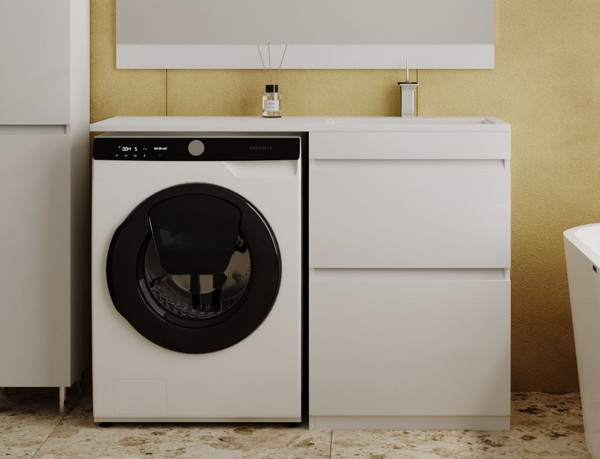 Тумба с умывальником Symbolite Даллас 120 Люкс Plus + Даллас 120x48 - фото