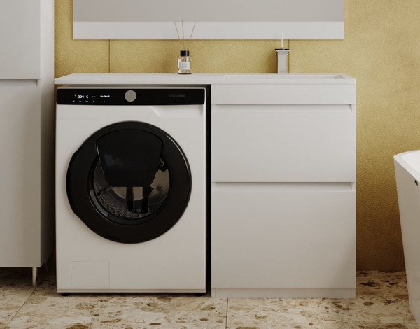 Тумба с умывальником Symbolite Даллас 120 Люкс Plus + Даллас 120x48 - фото