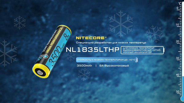 Аккумулятор Nitecore NL1835LTHP / 21871
