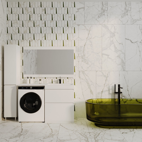 Тумба с умывальником Symbolite Даллас 130 Люкс Plus + Даллас 130x48.2