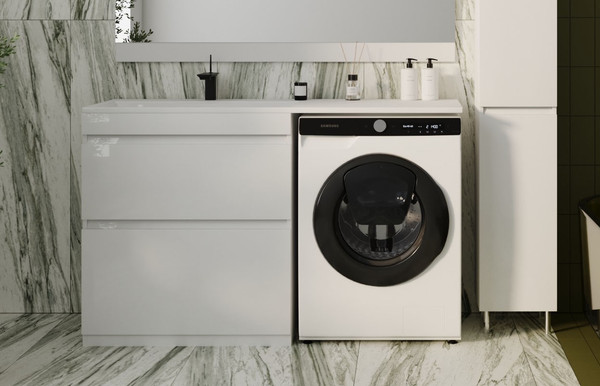 Тумба с умывальником Symbolite Даллас 140 Люкс Plus 2 ящика + Даллас 140x48.2 - фото