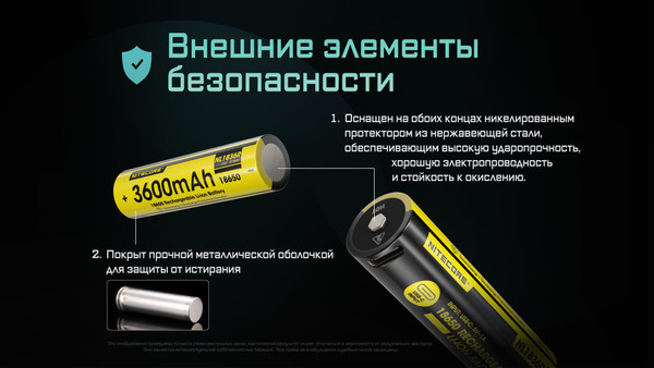 Аккумулятор Nitecore NL1836R / 589