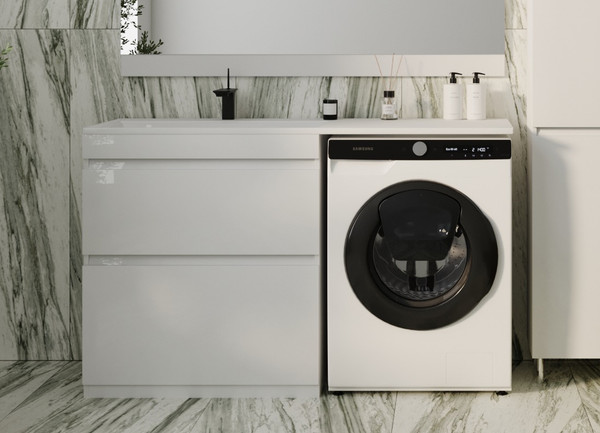 Тумба с умывальником Symbolite Даллас 140 Люкс Plus + Даллас 140x48.2 - фото