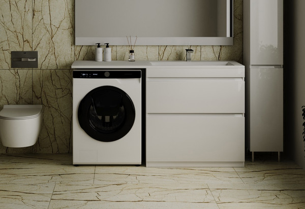 Тумба с умывальником Symbolite Даллас 150 Люкс Plus 2 ящика + Даллас 150x48.2 - фото