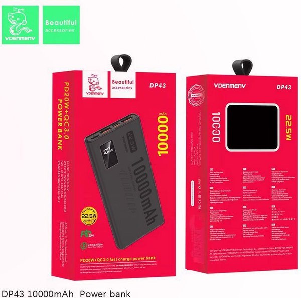 Портативное зарядное устройство VDENMENV DP43 10000mAh