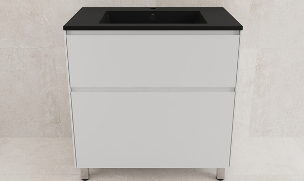 Тумба с умывальником Symbolite Лима 80 Line Plus 2 ящика + Line 80x48 - фото