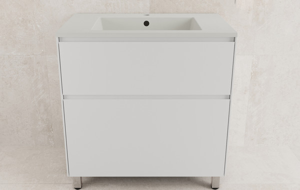 Тумба с умывальником Symbolite Лима 80 Line Plus 2 ящика + Line 80x48 - фото