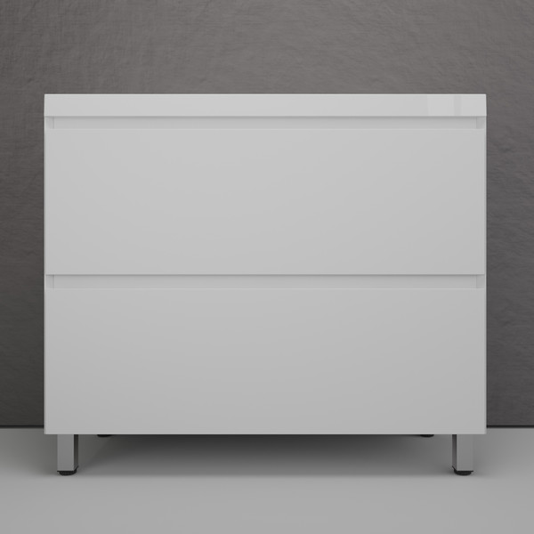 Тумба с умывальником Symbolite Манхэттен 100 Plus 2 ящика + Line 100x48