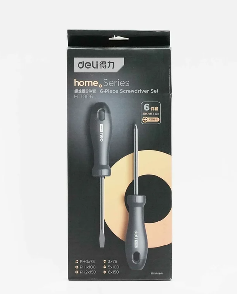 Набор отверток Deli Soft Touch / EHT1006