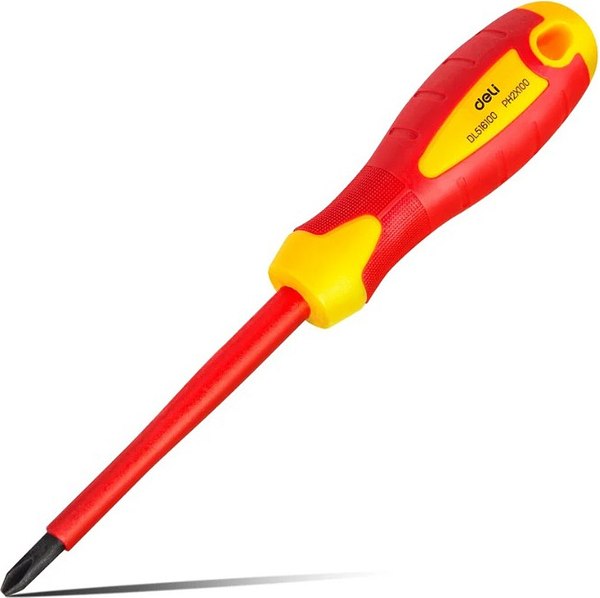 Отвертка Deli Диэлектрическая / EDL516100 - фото