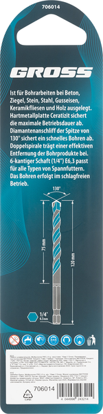 Сверло Gross Multipurpose PRO / 706014