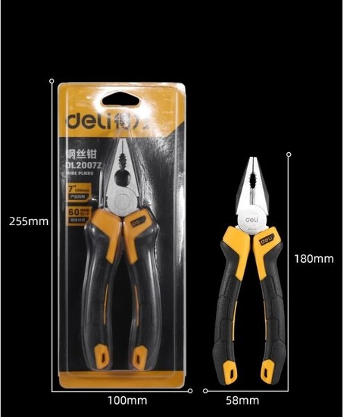Плоскогубцы Deli EDL2007Z