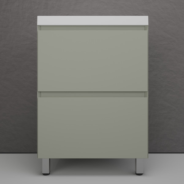 Тумба с умывальником Symbolite Манхэттен 60 Plus 2 ящика + Asti 60x45