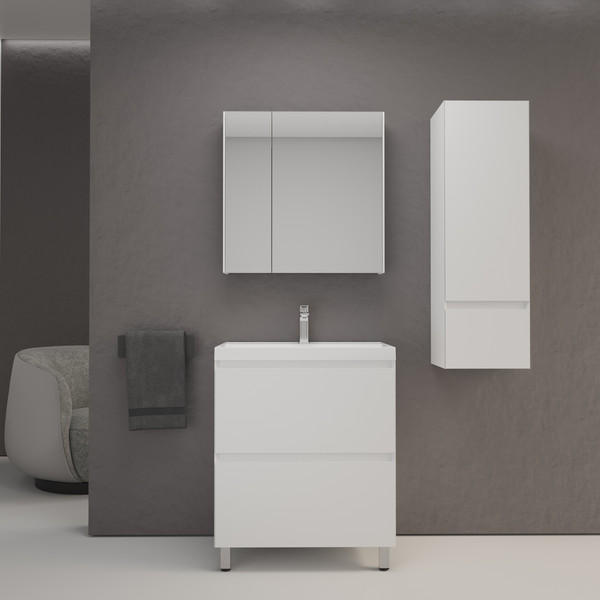 Тумба с умывальником Symbolite Манхэттен 70 Plus 2 ящика + Asti 70x45 - фото