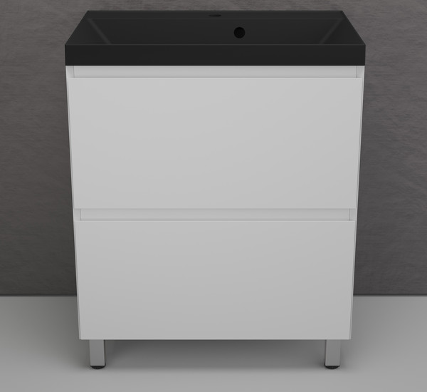 Тумба с умывальником Symbolite Манхэттен 70 Plus 2 ящика + Asti 70x45 - фото