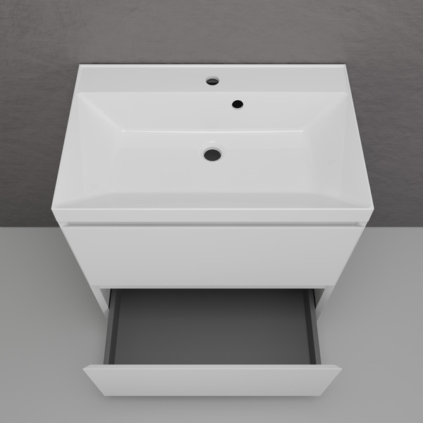 Тумба с умывальником Symbolite Манхэттен 70 Plus 2 ящика + Asti 70x45