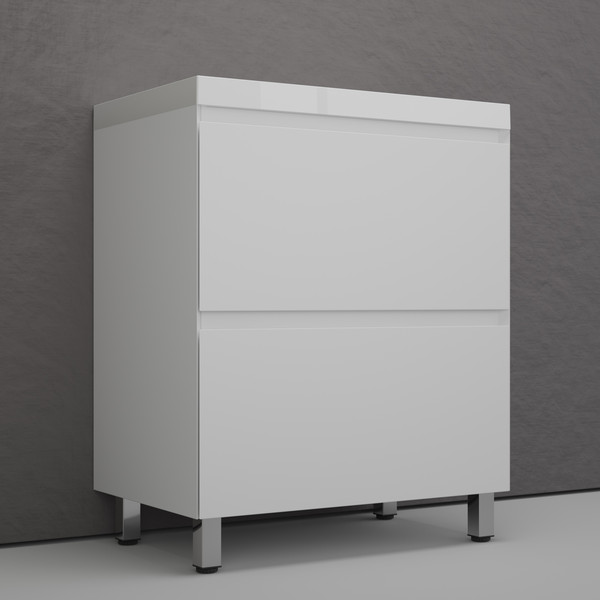 Тумба с умывальником Symbolite Манхэттен 70 Plus 2 ящика + Asti 70x45