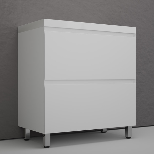 Тумба с умывальником Symbolite Манхэттен 70 Plus 2 ящика + Asti 70x45