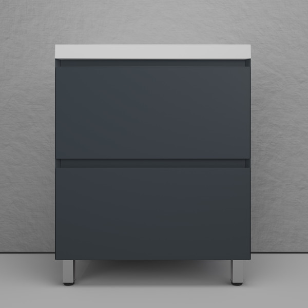 Тумба с умывальником Symbolite Манхэттен 70 Plus 2 ящика + Asti 70x45