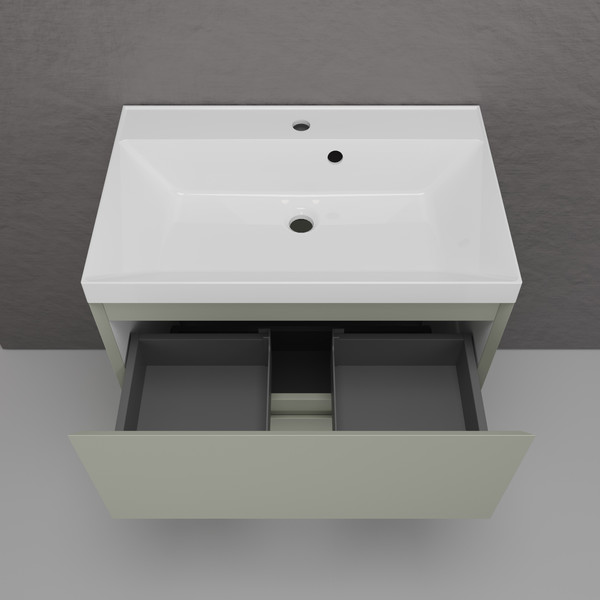 Тумба с умывальником Symbolite Манхэттен 70 Plus 2 ящика + Asti 70x45