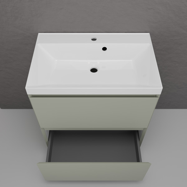 Тумба с умывальником Symbolite Манхэттен 70 Plus 2 ящика + Asti 70x45