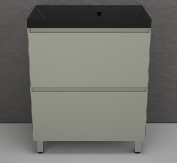 Тумба с умывальником Symbolite Манхэттен 70 Plus 2 ящика + Asti 70x45 - фото