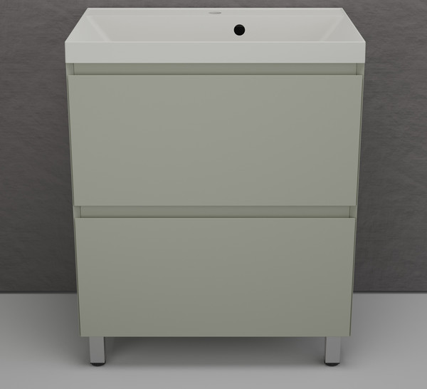 Тумба с умывальником Symbolite Манхэттен 70 Plus 2 ящика + Asti 70x45 - фото