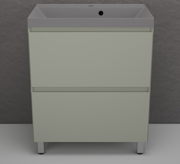 Тумба с умывальником Symbolite Манхэттен 70 Plus 2 ящика + Asti 70x45 - фото